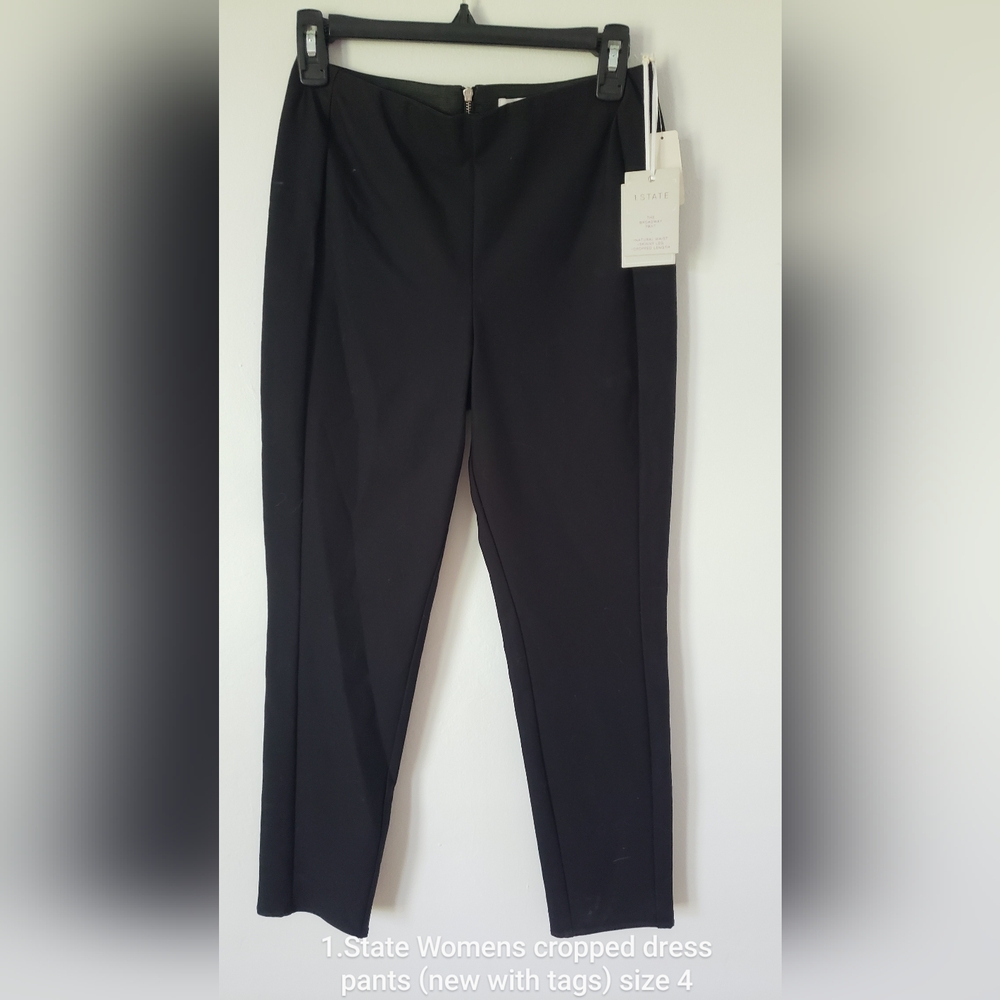 1.State Womens cropped dress pants (new with tags)